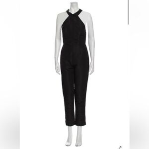 Alexia Maria Silk Halter Neck Jumpsuit